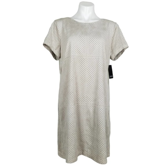 a.n.a Dresses & Skirts - A.N.A. Tan Taupe Faux Suede Dress A-Line Size Large